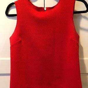 XS - Semi Structured/Red/Orange Tank